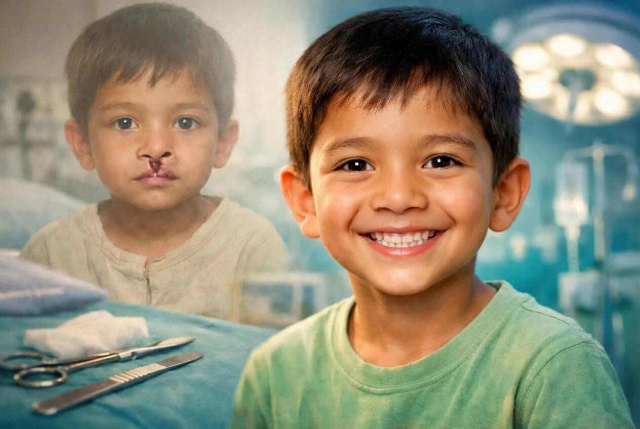 Child after cleft surgery